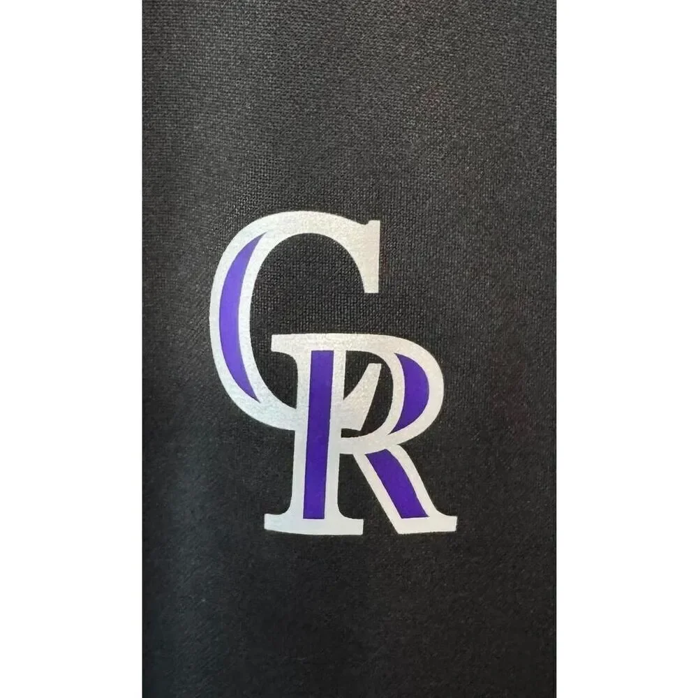 MLB Colorado Rockies Men's Full Zip Track Jacket 2XL